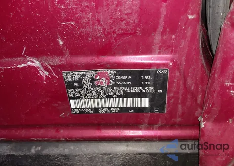 2022 Toyota Venza Xle z USA, uszkodzony, nr VIN JTEAAAAH6NJ112097